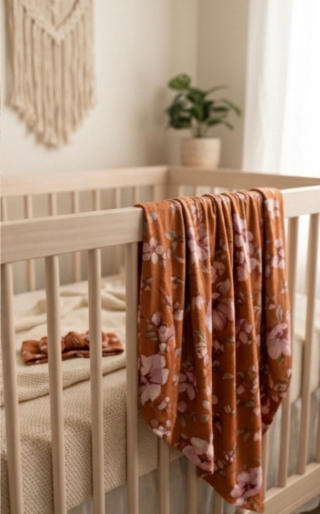 Orange Blossom 2-Piece Swaddle Set
