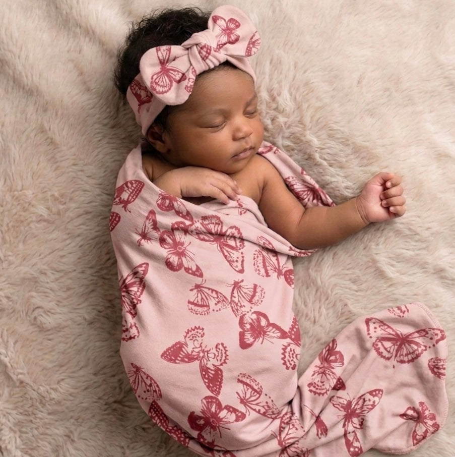 Butterfly Bliss 2-Piece Swaddle Set